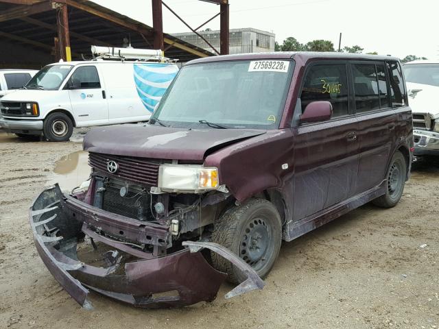 JTLKT334340143678 - 2004 TOYOTA SCION XB 勃艮第红 照片 2