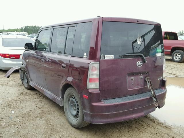 JTLKT334340143678 - 2004 TOYOTA SCION XB 勃艮第红 照片 3