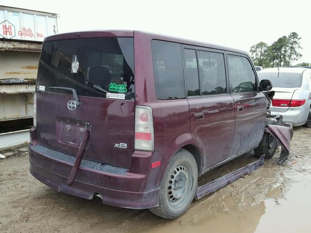 JTLKT334340143678 - 2004 TOYOTA SCION XB 勃艮第红 照片 4