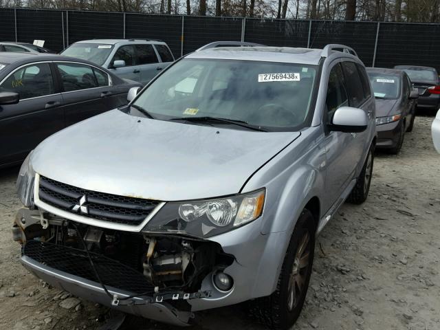 JA4LT31W78Z013192 - 2008 MITSUBISHI OUTLANDER SILVER photo 2