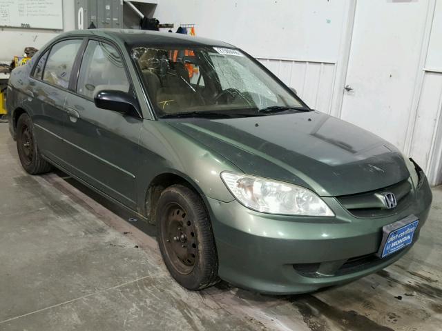 2HGES16584H620008 - 2004 HONDA CIVIC LX GREEN photo 1