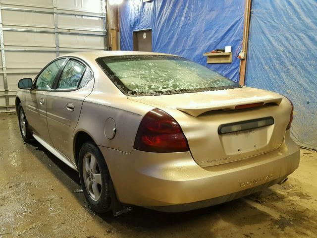 2G2WP522751131122 - 2005 PONTIAC GRAND PRIX BEIGE photo 3