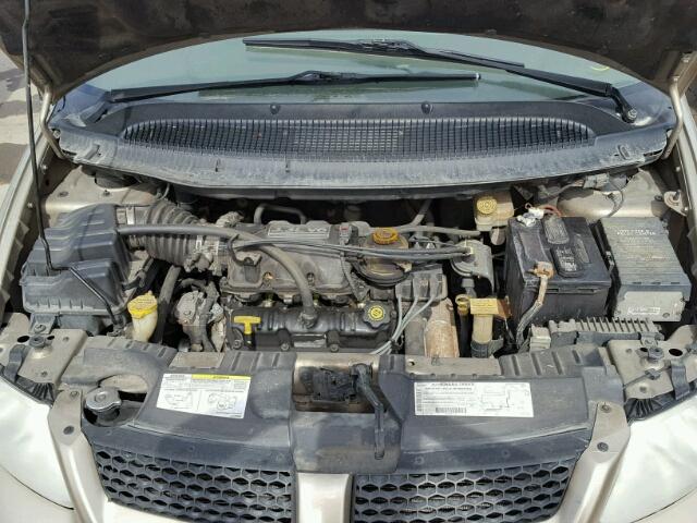 1B4GP45362B717589 - 2002 DODGE CARAVAN SP GOLD photo 7