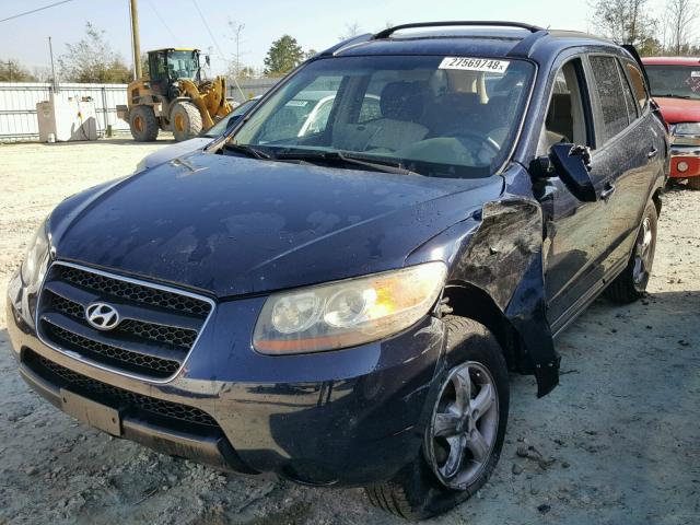 5NMSG13D97H124691 - 2007 HYUNDAI SANTA FE G BLUE photo 2