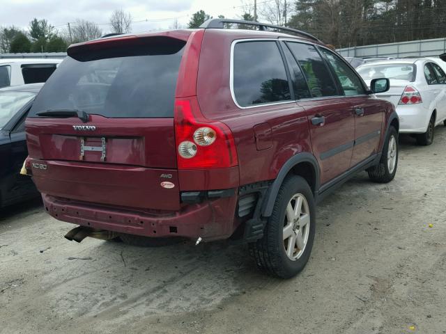 YV4CM592661240804 - 2006 VOLVO XC90 RED photo 4