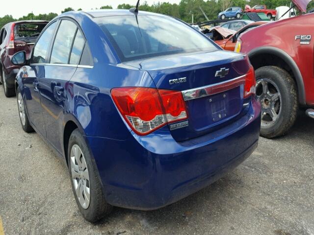 1G1PD5SHXC7201248 - 2012 CHEVROLET CRUZE LS BLUE photo 3