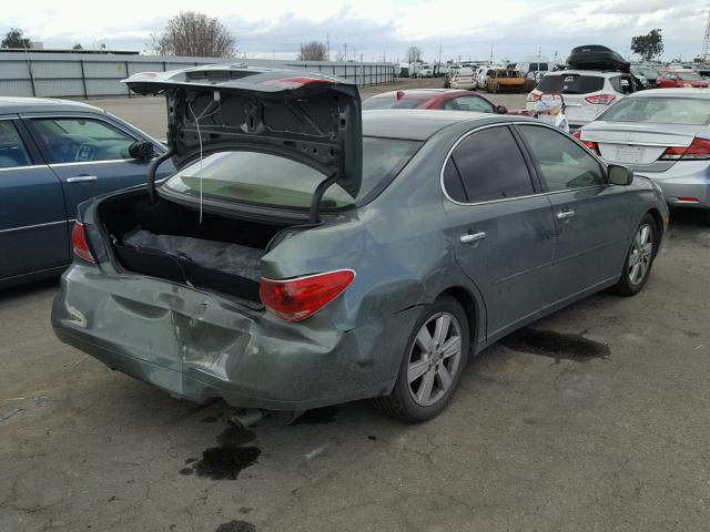 JTHBA30G855108542 - 2005 LEXUS ES 330 GREEN photo 4