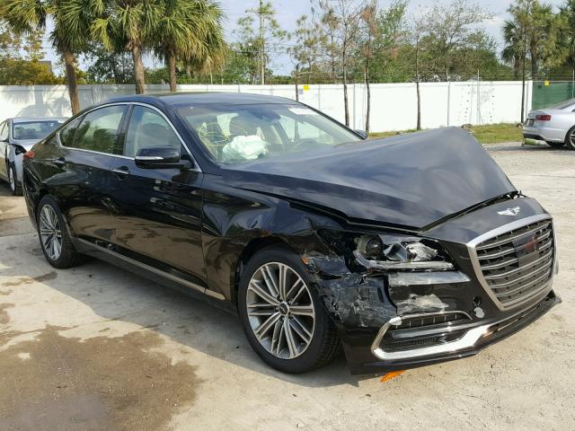 KMHGN4JE5JU248140 - 2018 GENESIS G80 BASE BLACK photo 1