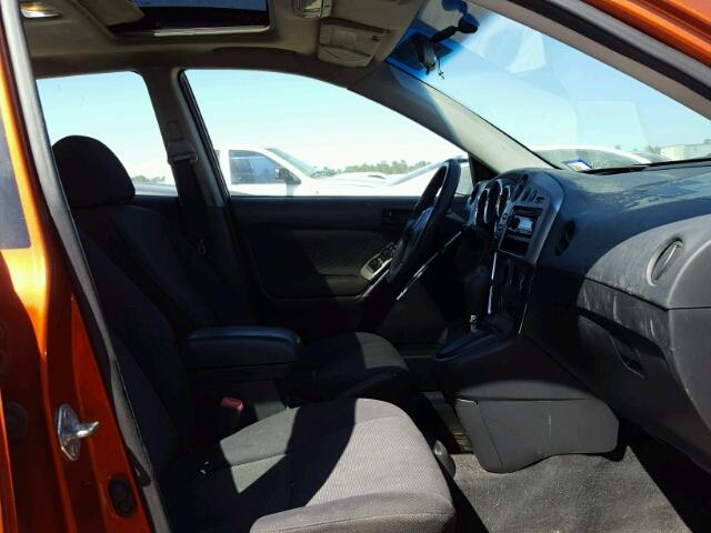 5Y2SL62834Z414851 - 2004 PONTIAC VIBE ORANGE photo 5