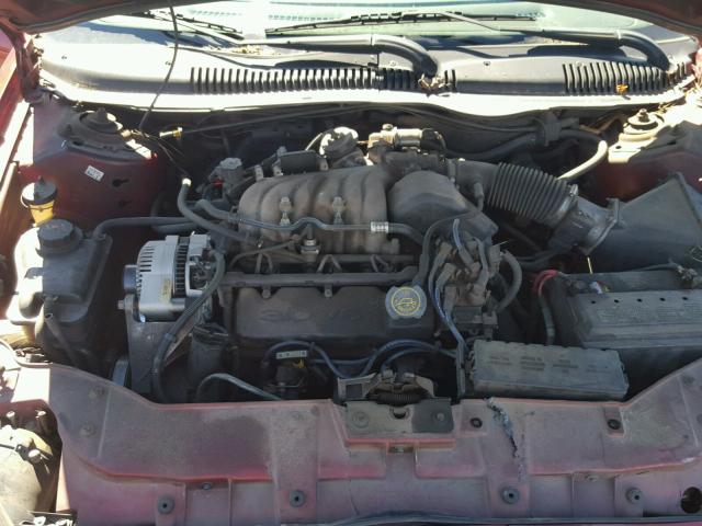 1FAFP53U6XA181925 - 1999 FORD TAURUS SE BURGUNDY photo 7