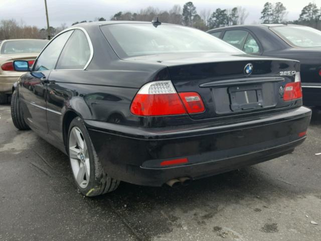 WBABD33466PA95015 - 2006 BMW 325 CI BLACK photo 3