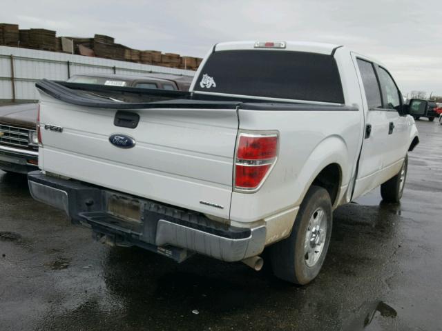 1FTFW1EF5DFB91915 - 2013 FORD F150 SUPER WHITE photo 4