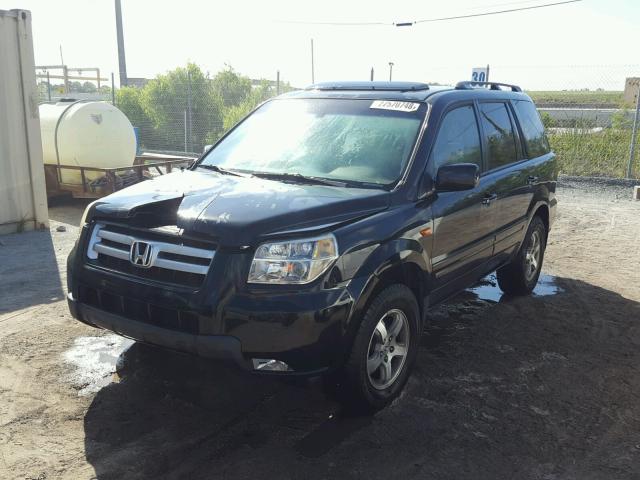 5FNYF28547B032457 - 2007 HONDA PILOT EXL BLACK photo 2