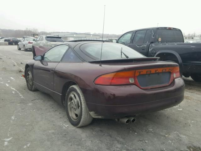 4E3AK54F5SE108106 - 1995 EAGLE TALON TSI MAROON photo 3