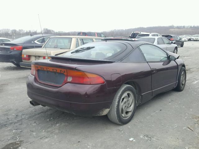 4E3AK54F5SE108106 - 1995 EAGLE TALON TSI MAROON photo 4