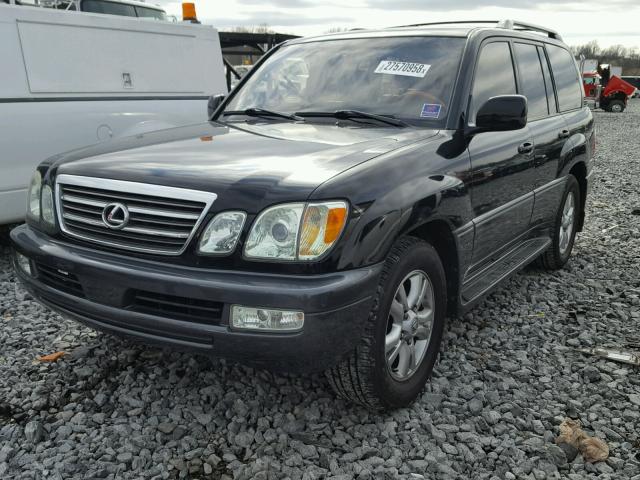 JTJHT00W133533554 - 2003 LEXUS LX 470 BLACK photo 2