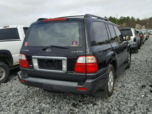 JTJHT00W133533554 - 2003 LEXUS LX 470 BLACK photo 4