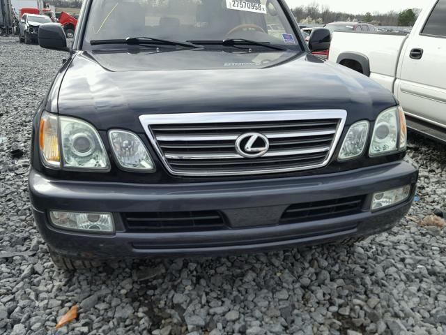 JTJHT00W133533554 - 2003 LEXUS LX 470 BLACK photo 9