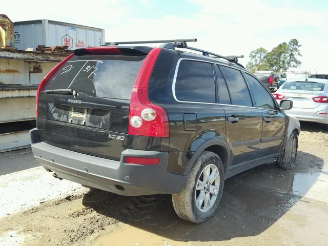 YV1CY59H841112776 - 2004 VOLVO XC90 BLACK photo 4