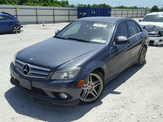 WDDGF56XX8F105982 - 2008 MERCEDES-BENZ C 350 GRAY photo 2