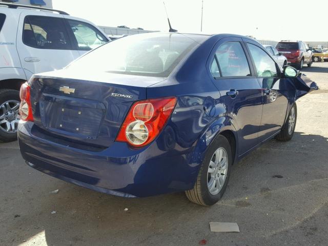 1G1JA5SH8C4190735 - 2012 CHEVROLET SONIC LS BLUE photo 4