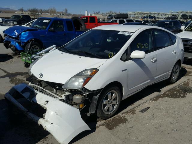 JTDKB20U393503504 - 2009 TOYOTA PRIUS WHITE photo 2