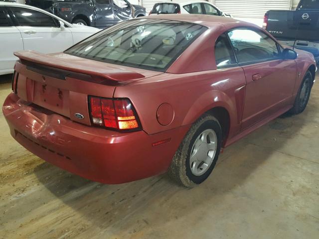 1FAFP40411F110270 - 2001 FORD MUSTANG RED photo 4