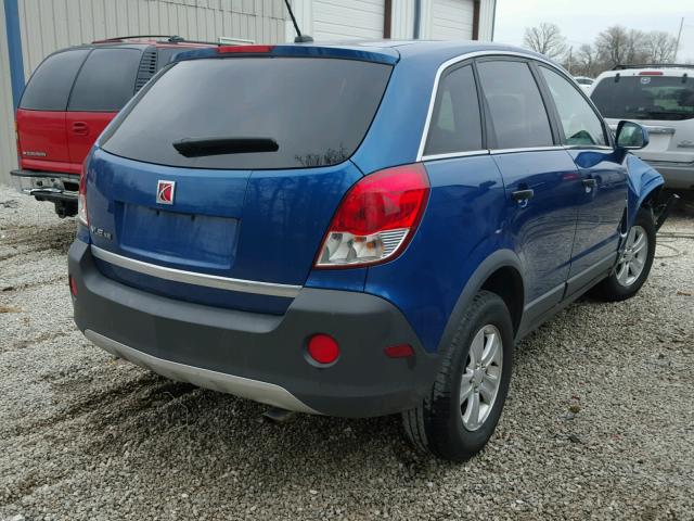 3GSCL33P79S595292 - 2009 SATURN VUE XE BLUE photo 4