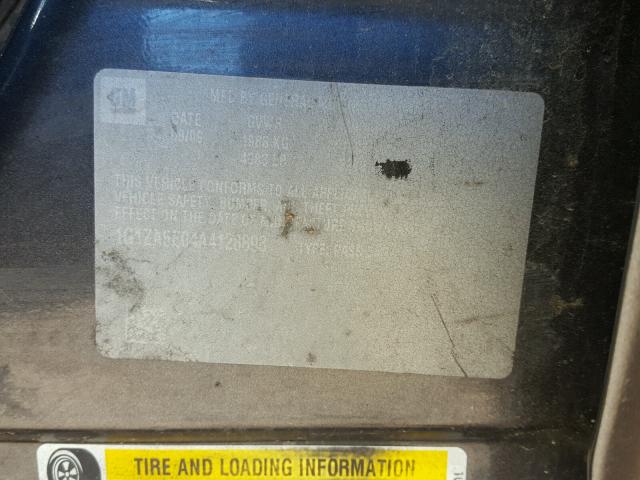 1G1ZA5E04A4128898 - 2010 CHEVROLET MALIBU LS 灰色 照片 10