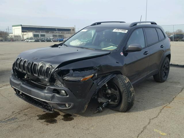 1C4PJMBS1GW255085 - 2016 JEEP CHEROKEE T BLACK photo 2