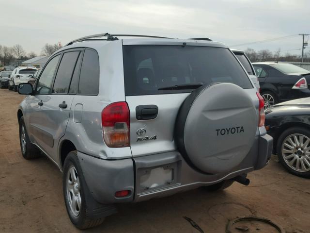 JTEHH20V626033969 - 2002 TOYOTA RAV4 SILVER photo 3