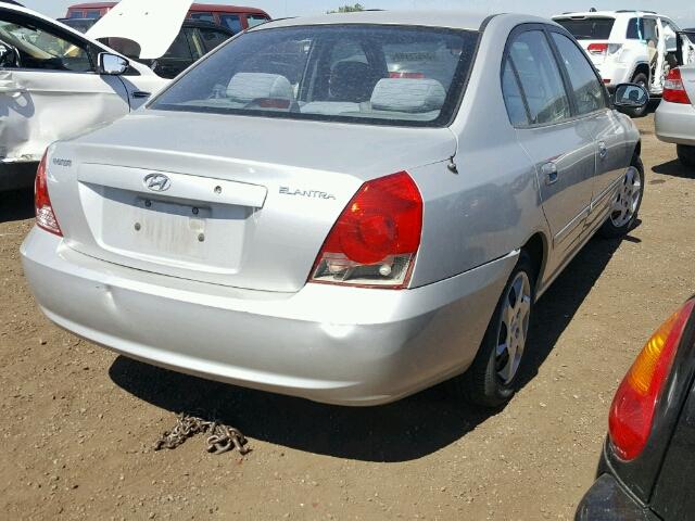 KMHDN46D96U363530 - 2006 HYUNDAI ELANTRA GL SILVER photo 4