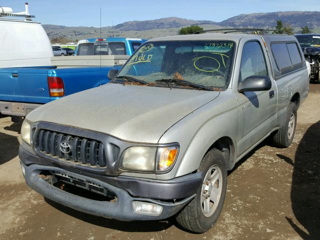 5TENL42N74Z455673 - 2004 TOYOTA TACOMA SILVER photo 2