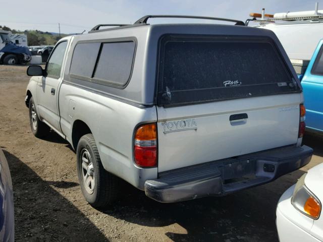 5TENL42N74Z455673 - 2004 TOYOTA TACOMA SILVER photo 3