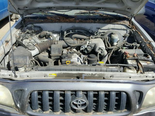 5TENL42N74Z455673 - 2004 TOYOTA TACOMA SILVER photo 7