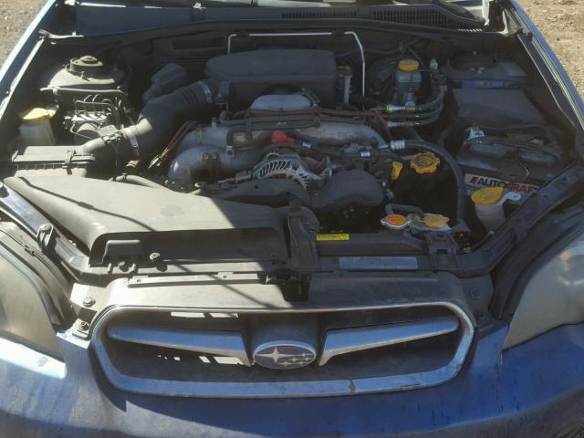 4S3BL616856222876 - 2005 SUBARU LEGACY 2.5 BLUE photo 7