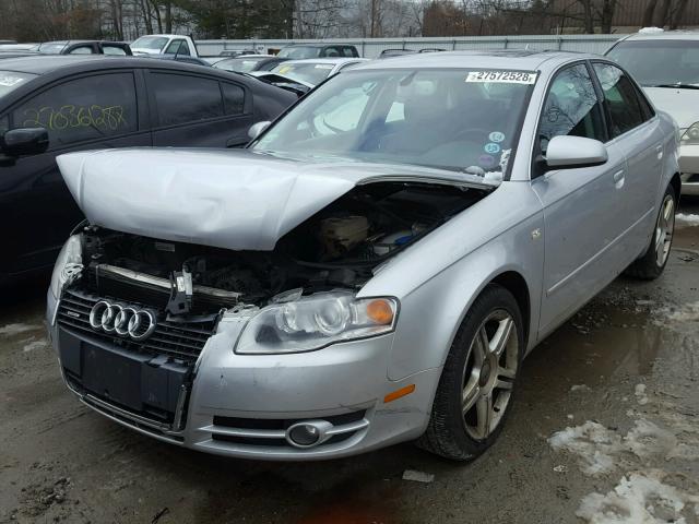 WAUDF78E87A071067 - 2007 AUDI A4 2.0T QU GRAY photo 2