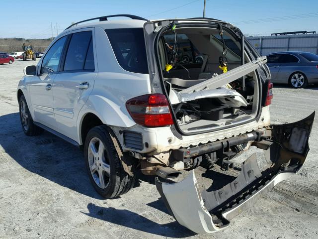 4JGBB22E38A303394 - 2008 MERCEDES-BENZ ML 320 CDI WHITE photo 3