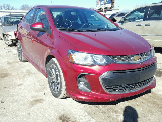 1G1JD5SBXH4126545 - 2017 CHEVROLET SONIC LT RED photo 1