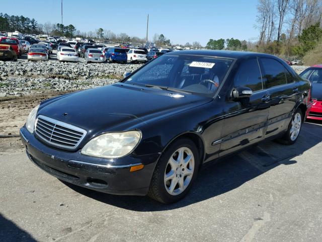 WDBNG84J15A445947 - 2005 MERCEDES-BENZ S 500 4MAT BLACK photo 2