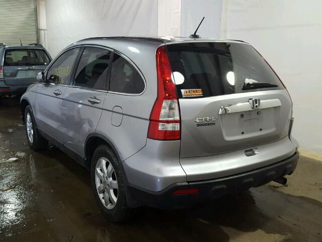 JHLRE38708C041592 - 2008 HONDA CR-V EXL GRAY photo 3