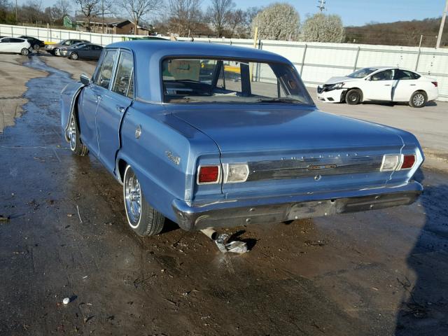 115695N195928 - 1965 CHEVROLET NOVA BLUE photo 3