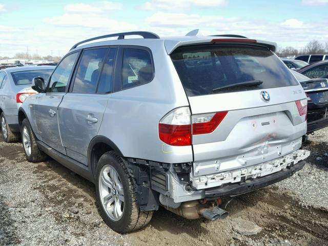 WBXPC9C44AWJ35881 - 2010 BMW X3 XDRIVE3 GRAY photo 3