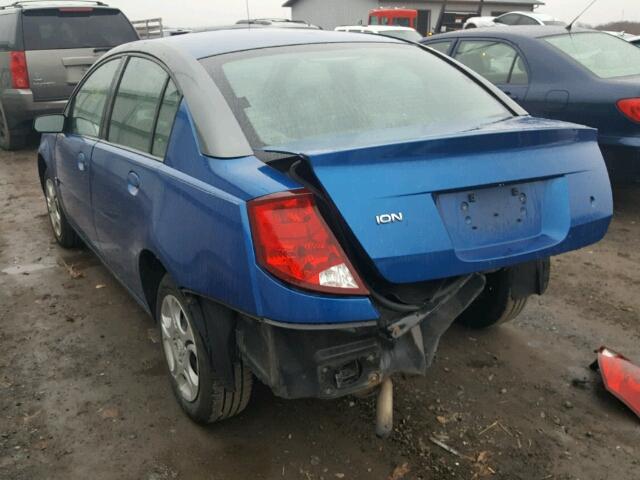 1G8AZ52FX3Z157747 - 2003 SATURN ION LEVEL BLUE photo 3