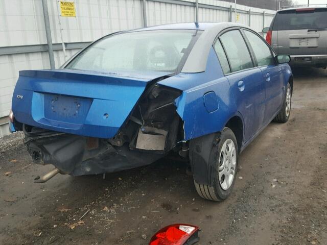 1G8AZ52FX3Z157747 - 2003 SATURN ION LEVEL BLUE photo 4