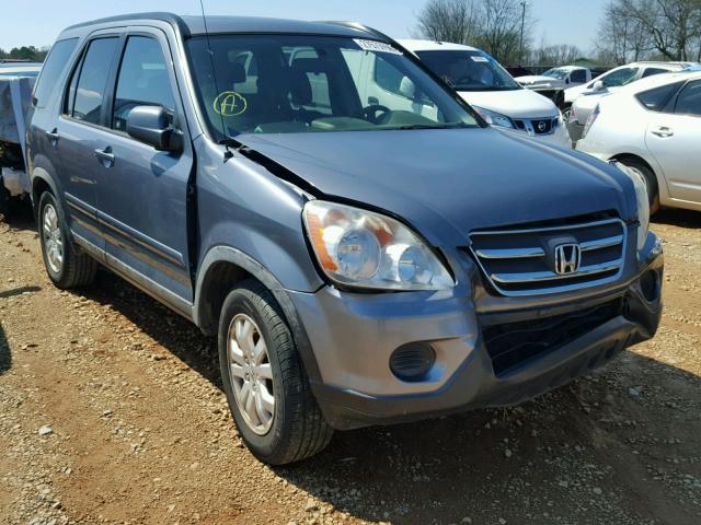 JHLRD78955C037545 - 2005 HONDA CR-V SE GRAY photo 1