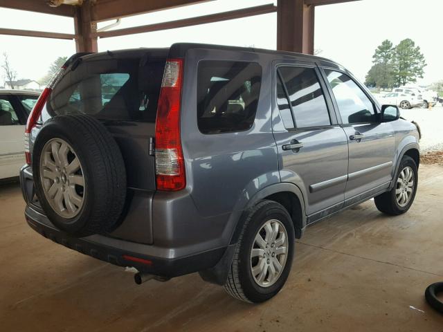 JHLRD78955C037545 - 2005 HONDA CR-V SE GRAY photo 4