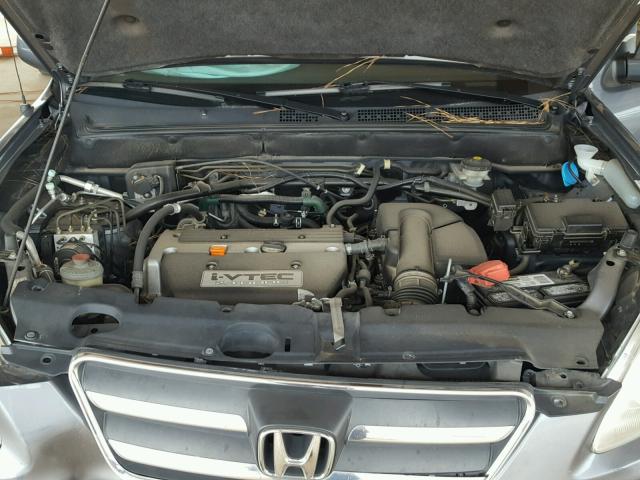 JHLRD78955C037545 - 2005 HONDA CR-V SE GRAY photo 7