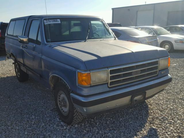 1FTDF15N8KPA99204 - 1989 FORD F150 BLUE photo 1