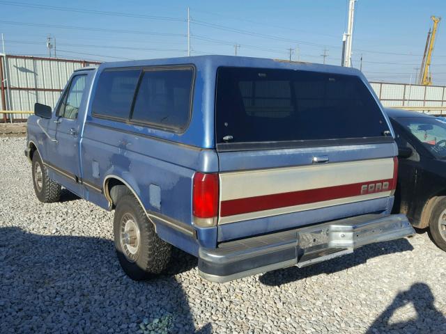 1FTDF15N8KPA99204 - 1989 FORD F150 ლურჯი ფოტო 3